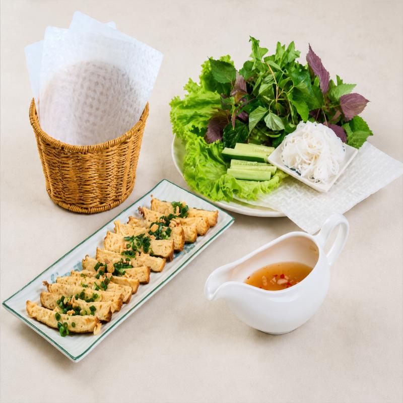 Mẹt Cá Lóc Chay Nướng Mỡ Hành