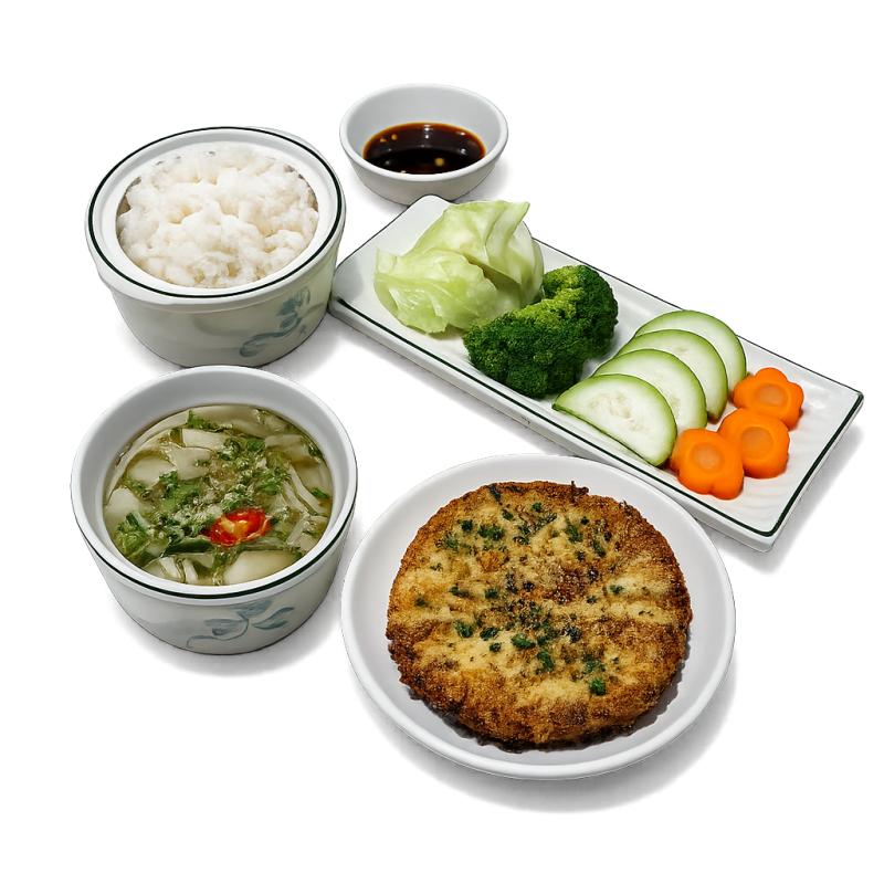 Set cơm 3 - Trứng chay chiên