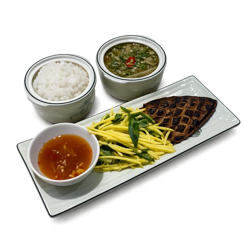 Set cơm 4 - Cá chép chay chiên mắm gừng