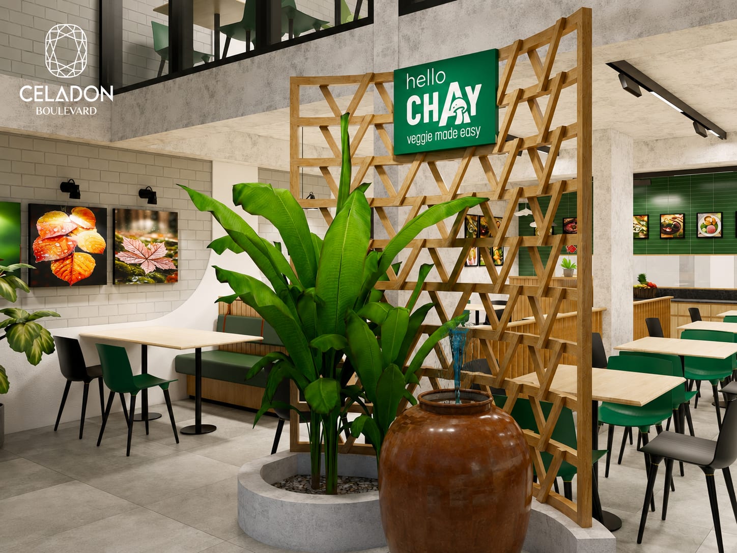 Góc sân vườn xanh mát
