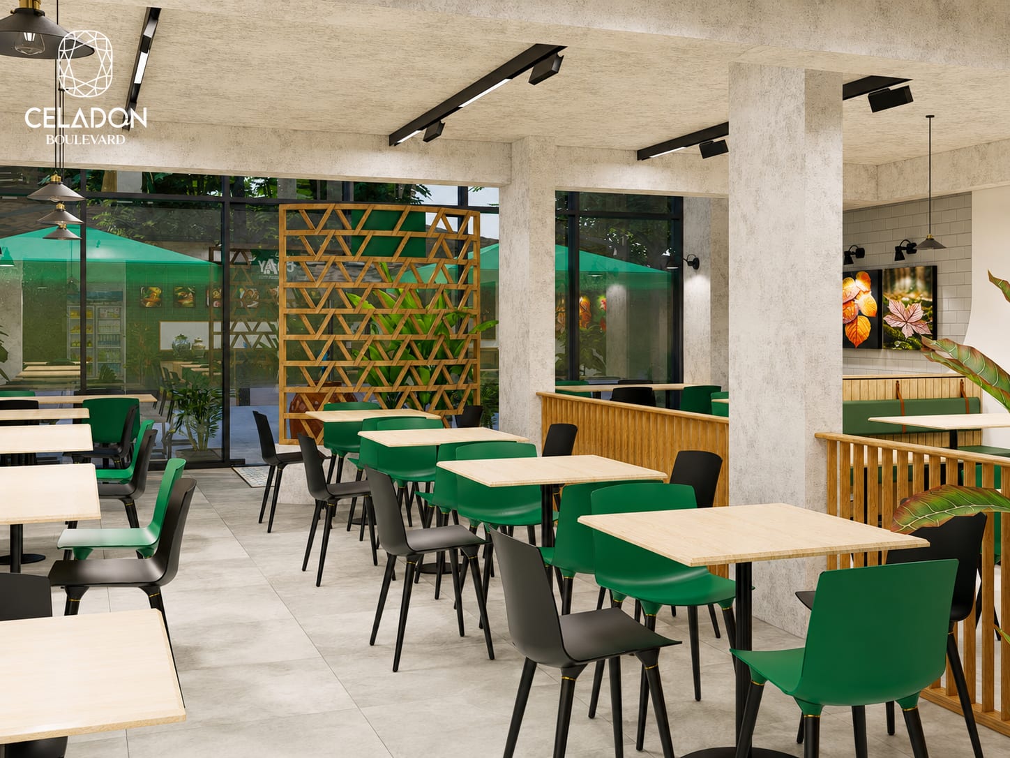 Khu vực bàn ăn hiện đại